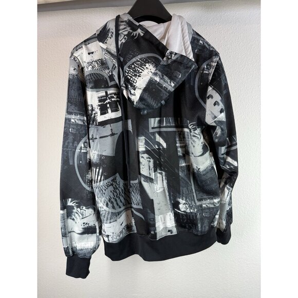 Oakley Forged Goods All Over Print Zip Up Hoodie Mens Size L - Picture 6 of 12